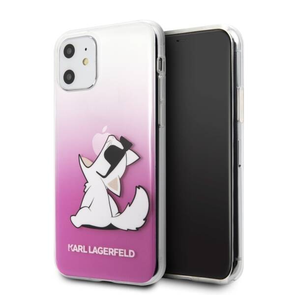 Etui KARL LAGERFELD Apple iPhone 11 Choupette Fun Różowy Case