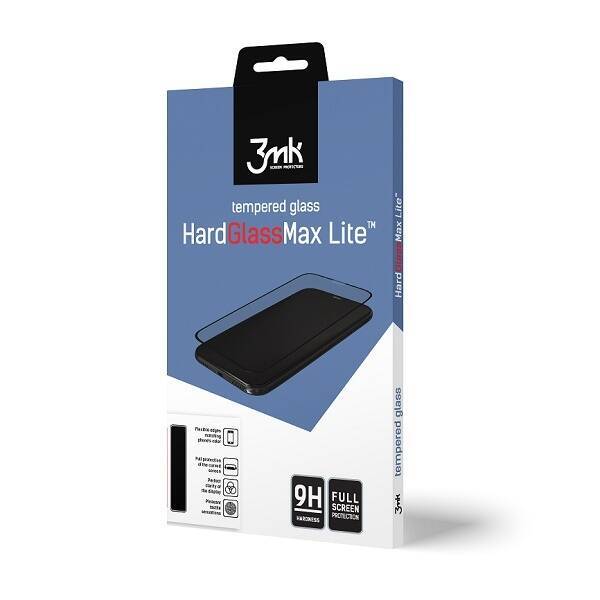 Szkło Hartowane 3MK HardGlass Max Lite Huawei P20 Lite czarny/black
